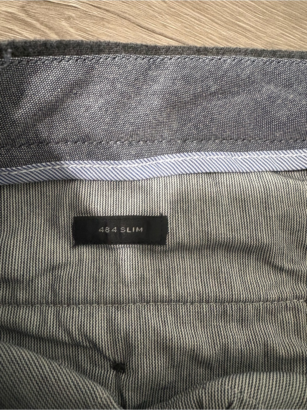 J.Crew 484 Slim Stretch chino Men's Gray Dress Pants - Picture 5 of 9